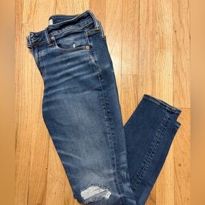 American Eagle Outfitters Dark Blue Skinny Jeans